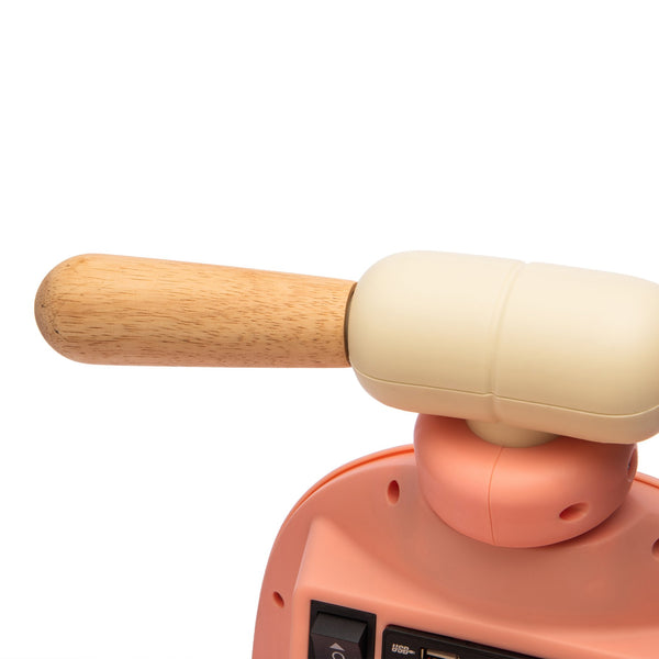 English Elm 12v Kids Electric Tricycle Toddler Ride on Scooter Wooden Handle Parental Remote Control Pink W1578P381428