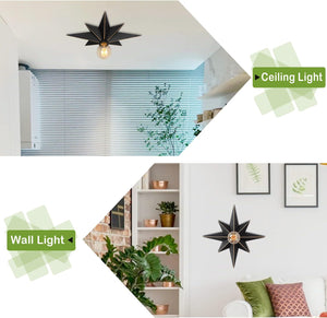 English Elm Flush Rattan 3-Light Semi Flush Mount Ceiling Light Fixture – Handwoven Eco Boho Farmhouse Chic Ambient Black W2738P185414