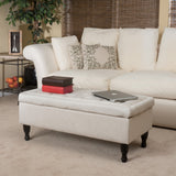 Christopher Knight Home® - Noble House - Chantelle Fabric Storage Ottoman