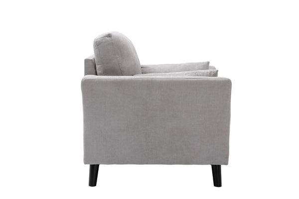 English Elm Damiano Three Piece Woven Fabric Living Room Set with Sofa Loveseat and Accent Chair B2749S00148
