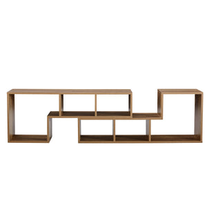 English Elm 2 Modular L-shaped Cube Tv Stand Open Bookcase Media Console for Living Room W3875P401499