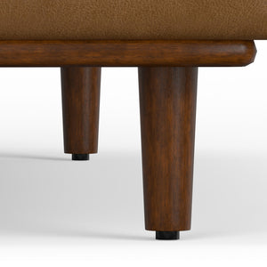 English Elm Morrison Left Sectional Sofa - Mid-Century Modern Comfort In Genuine Leather For Stylish Living Spaces B136P199278