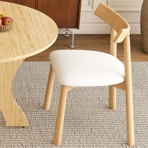 English Elm 43 Inch Foldable Mdf Dining Set with Pu Cushioned Solid Wood Chairs Space Saving Ancient Oak W2700S00115