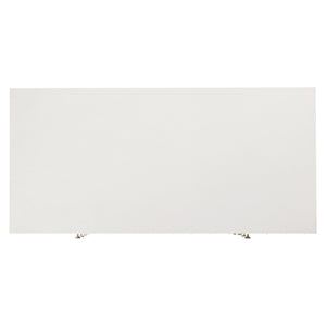 Bernhardt Bernhardt Fluted Modulum Tall Drawer Chest – White Adobe Faux-Stone, Polished Steel Base, 5 Soft-Close Drawers 315118