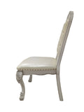 English Elm Ivory and Bone White Side Chair With Button Tufted (Set Of 2)