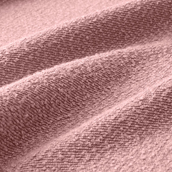 English Elm Boucle 3-Seater Sofa Couch - Elegant Shell-Shaped Armrests, Plush Comfort, Chic Pink Design For Living Spaces W3041S00292