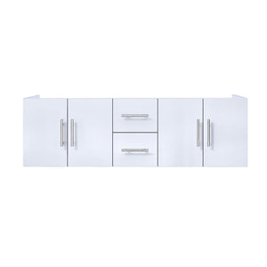 English Elm Glossy White Double Bath Vanity - 60" W With Spacious Storage, Soft-Close Drawers & Easy Install B2731P258504