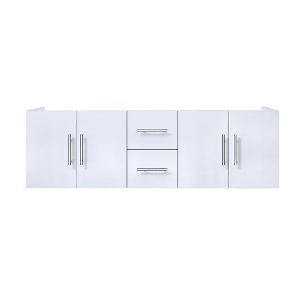 English Elm Glossy White Double Bath Vanity - 60" W With Spacious Storage, Soft-Close Drawers & Easy Install B2731P258504