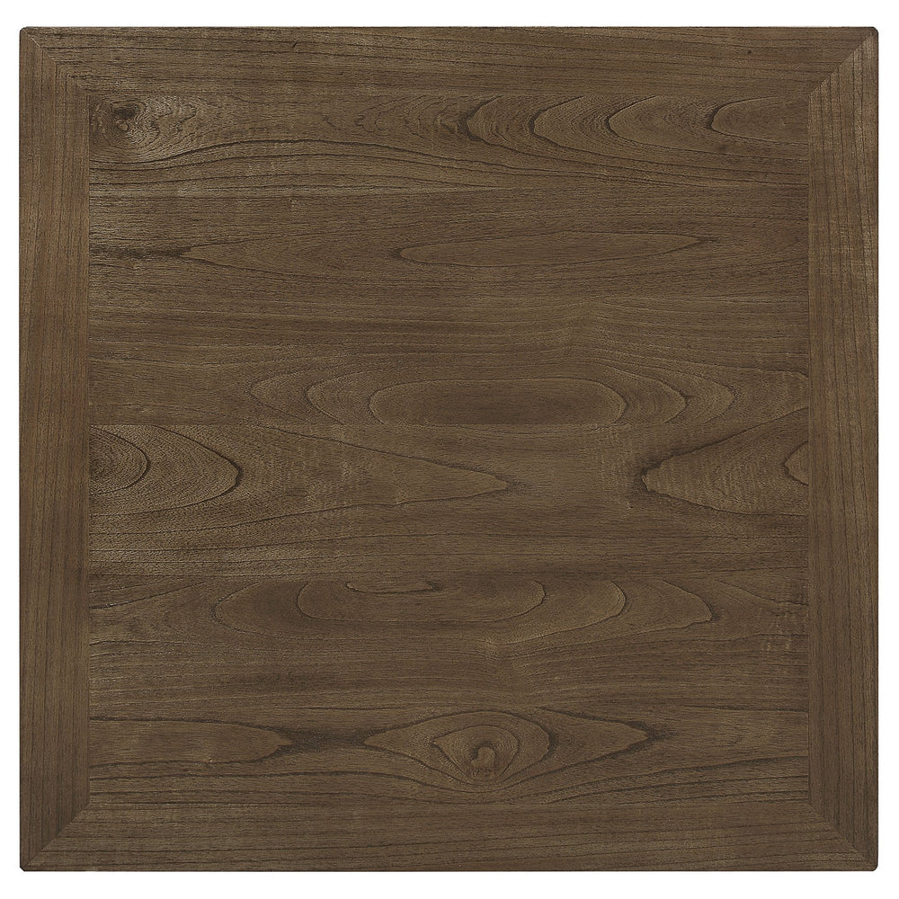 English Elm Bentley 5-Piece Counter-Height Dining Set - Rustic Cream & Nutmeg, Extendable Table & Upholstered Stools B062S01034