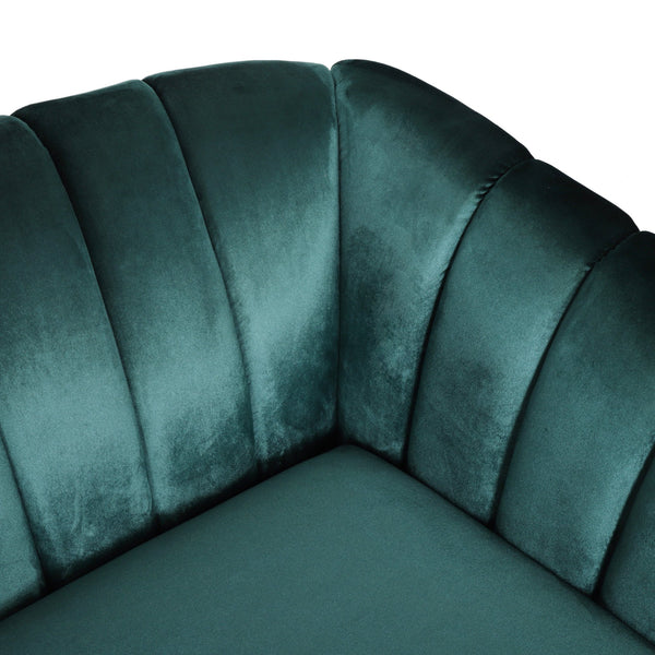 English Elm Christopher Knight Home® - 66957.00Anvltt_66957.00Bnvltt Plush Teal Velvet 3-Seater Sofa With Accent Pillows & Modern Design Style N771P202630F_N771P202511F