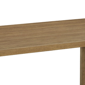 English Elm Dafne Sled Base Rectangular Dining Table Walnut Oak Veneer Seats Six Modern Room B2749P413313