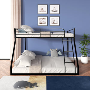 English Elm Twin Over Full Bunk Bed - Space-Saving Solution With Sturdy Metal Frame, Quiet Design & Safety Features W427P190045-GIGA