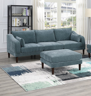 English Elm Beautiful 5-Piece Modular Sectional Set In Mineral - Versatile Living Room Furniture For Modern Style B011S01582