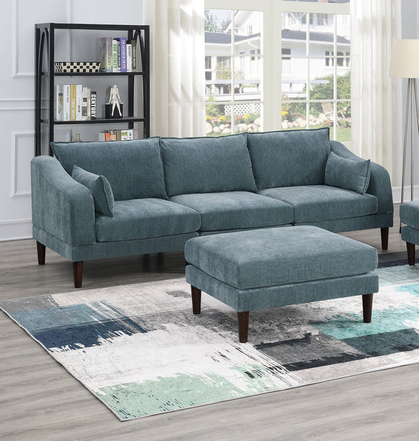 English Elm Beautiful 5-Piece Modular Sectional Set In Mineral - Versatile Living Room Furniture For Modern Style B011S01582