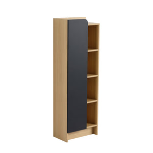 English Elm 16" Slim Wall Mounted Bathroom Cabinet Plywood Open Shelves Scandinavian Storage W3450P440620