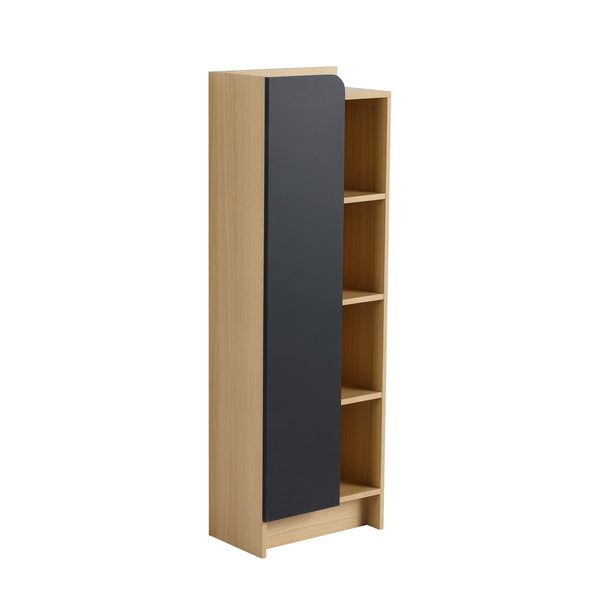 English Elm 16" Slim Wall Mounted Bathroom Cabinet Plywood Open Shelves Scandinavian Storage W3450P440620