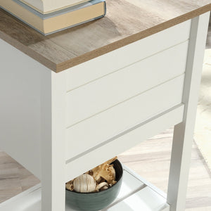 English Elm Desk, Modern White Workspace With Drawers – Stylish, Durable, And Easy To Assemble For Any Room! B356P402631