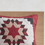 Woolrich Compass Lodge/Cabin Cotton Quilt Mini Set WR13-3589 Red