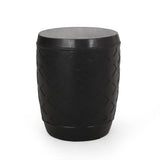 Christopher Knight Home® - Noble House - Adonis Outdoor Contemporary Side Table, Matte Black