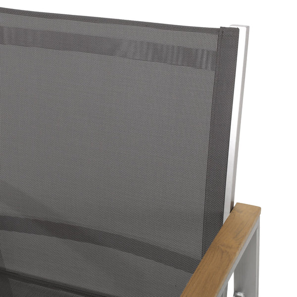 English Elm Christopher Knight Home® - Glasgow Coastal Dining Set - Stylish, Durable Outdoor Furniture With Low-Maintenance Design & Comfort 62759.00-6_62762.00SIL-1