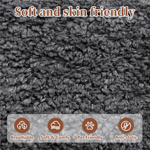 English Elm Best-selling Boucle Cloud Loveseat Velvet Upholstered 2 Seater with Lumbar Pillow Dark Gray W1765P334061