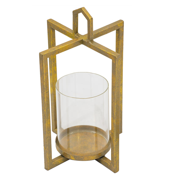 English Elm Set of 3 Graduated Iron Lanterns with Rustic Gold Finish for Glam Interiors W2078P481351