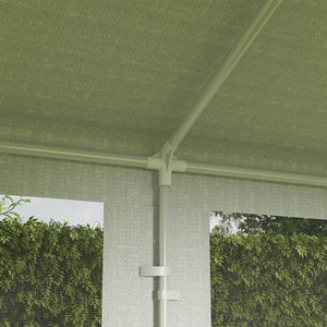 English Elm Shade Shelter Cathedral Roof Party Tent with Uv Canopy and Mesh Sidewalls for Events T3971P425522