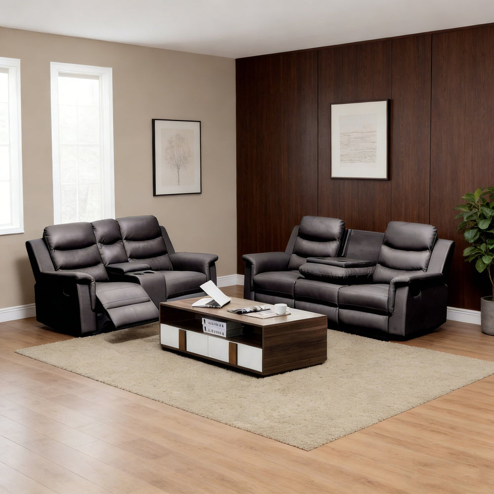 English Elm Reclining Loveseat Slipcover Stretch Fit with Console and Cup Holder Access W2297S00031