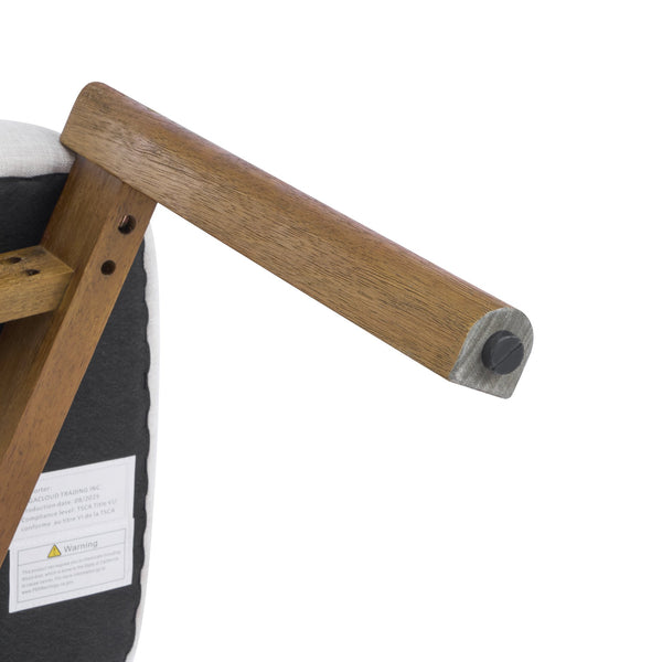 English Elm Christopher Knight Home® - Beige Mid-Century Dining Chairs Set Of 4 - Stylish Walnut Frame, Ergonomic Comfort, Versatile Design N768P341563W_4