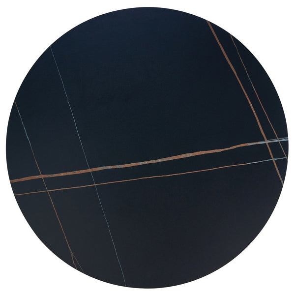 English Elm Table Set: Modern 7-Piece Dining Ensemble With 42-Inch Round Sintered Stone Top & 6 Ergonomic Chairs W2920S00018-GIGA