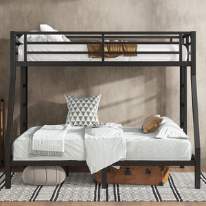 English Elm Metal Twin Over Full Bunk Bed For Teens And Adults - Durable, Space-Saving, Noise-Reducing Design! W1580P368409