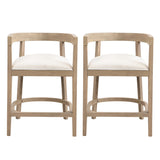 Christopher Knight Home® - Noble House - Rubberwood Counter Stool (Set Of 2)