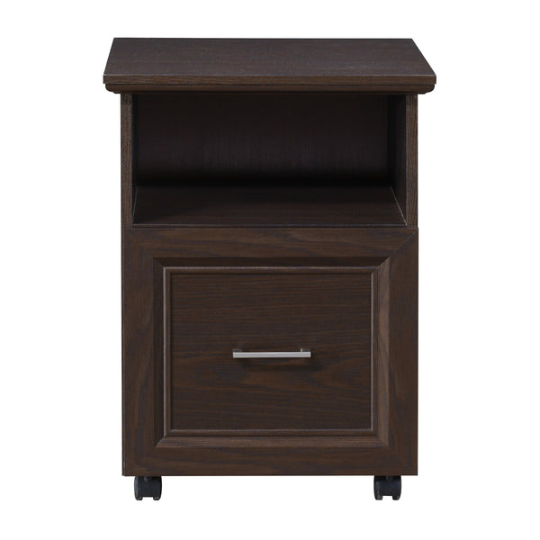 OSP Home Furnishings Jefferson Rolling File Espresso