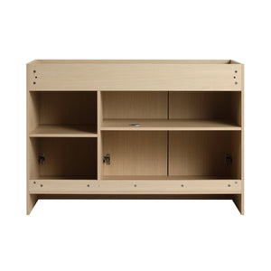 English Elm 48" Freestanding Bathroom Vanity Plywood Cabinet Dune Oak Soft-close Doors Modern W999P392901
