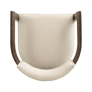 English Elm Christopher Knight Home® - N771P197053H Bouclé Upholstered Dining Chair with Wire-Brushed Rubberwood Frame, Modern Comfort Walnut N771P361737T