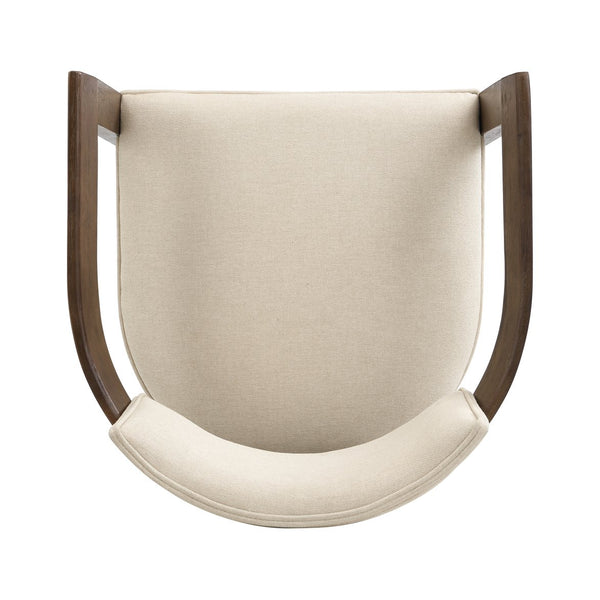 English Elm Christopher Knight Home® - N771P197053H Bouclé Upholstered Dining Chair with Wire-Brushed Rubberwood Frame, Modern Comfort Walnut N771P361737T