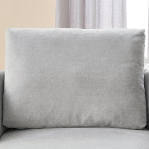 English Elm 360° Swivel Chair - Stylish Grey Upholstered Barrel Armchair For Living Room, Office, And Hotels N719P272681E