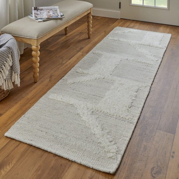 Feizy Rugs Ashby Hand-woven Wool Rug - Timeless Geometric Design In Muted Neutrals For Elegant Spaces Tan,Ivory Wool Ash8908fbgeivyi6a