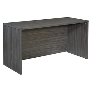 OSP Home Furnishings Credenza Shell Low Profile Office Storage with Wide 60 Inch Top for Executive Suites NAP-08-SGW