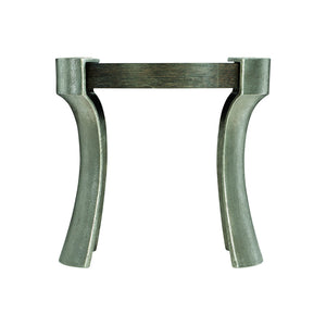 Bernhardt Bernhardt Gainsford Round End Table — Sandblasted Oak Top, Graphite Cast-Aluminum Legs, Rustic-Modern Accent (27.5") 396124