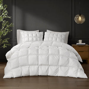 Madison Park Stay Puffed Casual Overfilled Down Alternative Comforter MP10-8298 White