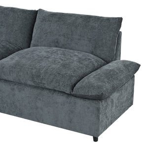 English Elm [not Sold Separately] Deep Gray Modular Sectional with Storage and Overstuffed Cushions N767P234457R