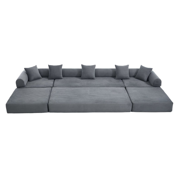English Elm United We Win Convertible Sofa Bed - Plush Corduroy With Memory Foam, Perfect For Small Spaces! W1568S00252-GIGA