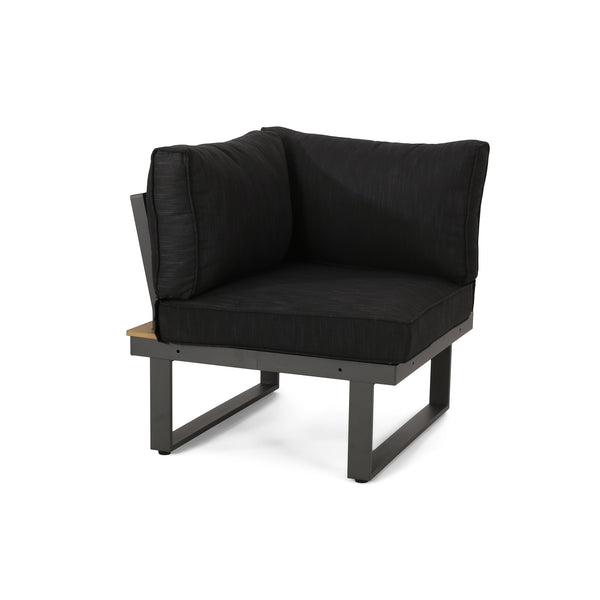 English Elm Christopher Knight Home® - Sterling Stylish Corner And Coffee Table Set – Compact Outdoor Seating With Faux Wood Accents 68939.00FGRY