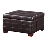 OSP Home Furnishings Detour Strap Ottoman Espresso