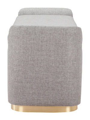 Dobo Storage Bench Gray 109995 Zuo Modern