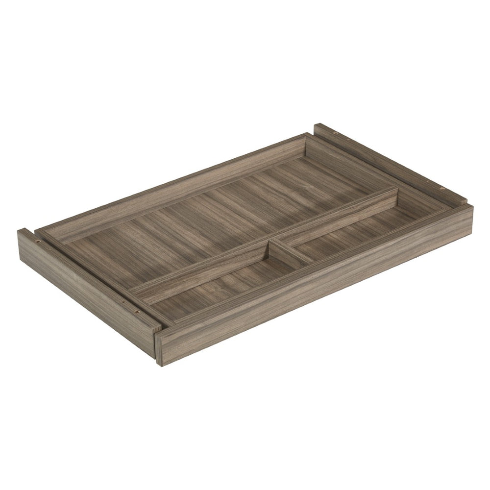 OSP Home Furnishings Napa Center Drawer Slim Profile Organizer for Desk Cabinetry with Smooth Glide Mechanism NAP-15-URB