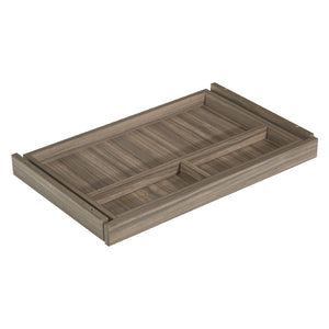 OSP Home Furnishings Napa Center Drawer Slim Profile Organizer for Desk Cabinetry with Smooth Glide Mechanism NAP-15-URB