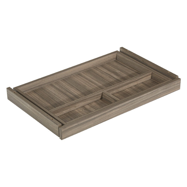 OSP Home Furnishings Napa Center Drawer Slim Profile Organizer for Desk Cabinetry with Smooth Glide Mechanism NAP-15-URB