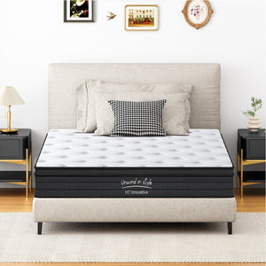 English Elm Full Size Mattress - 10-Inch Hybrid Comfort With Cooling Foam & Pocketed Coils For Restful Sleep W2889P310467